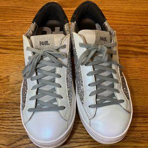 P448 John Ginerva Glitter Iridescent Sneaker | size 39